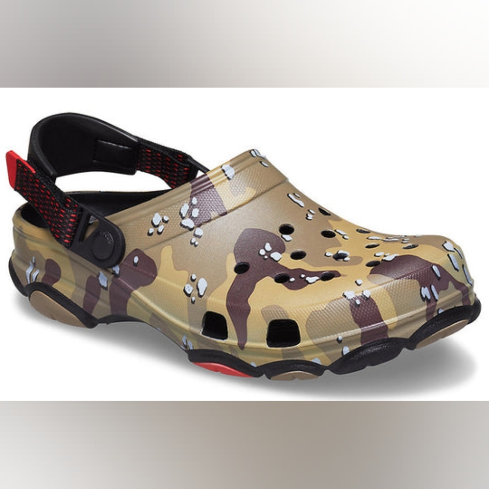 NWT Crocs Classic Clog Desert Camuflage Unisex Bk/Br Sandals 207305 088 Size M11